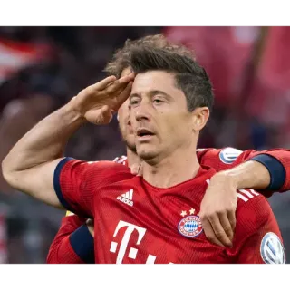 🙏 b6f9e402 Robert Lewandowski sepak bola, olahraga, atlet, Robert Lewandowski, Bayern München telegram sticker
