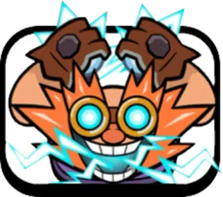 😝 f8e5ff4c clash royale, elektrogeest, spel, personage, elektriciteit telegram sticker