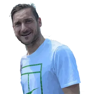 😃 1e4163a4 Francesco Totti fútbol, futbolista, atleta, Totti, Roma, deporte whatsapp sticker
