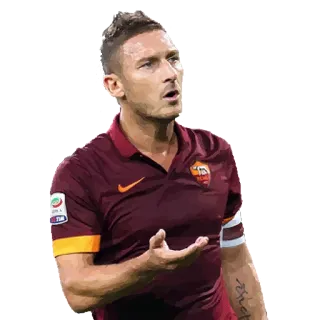 😠 93db4ddb Francesco Totti fútbol, jugador, fútbol, atleta, as roma whatsapp sticker