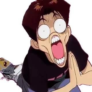 🙏 cf00288d 动漫, 害怕, 搞笑, 震惊, 反应 telegram sticker