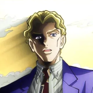🐈 57e9ca70 Yoshikage Kira JoJo's Bizarre Adventure Anime, Jojo, Złoczyńca, Zabójca telegram sticker