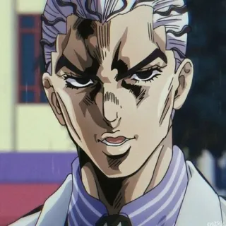 🐈 941555b7 Yoshikage Kira JoJo's Bizarre Adventure Anime, Manga, Złoczyńca, Zabójca, Jojo telegram sticker