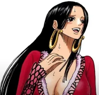 🥰 90d0f5fd Boa Hancock One Piece 애니메이션, 만화, 해적, 여자, 캐릭터 telegram sticker