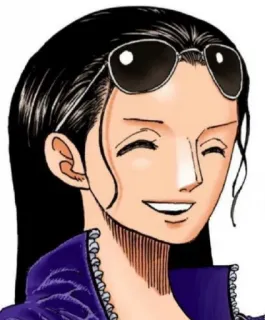 😊 d5745f67 Nico Robin One Piece 니코 로빈, 애니메이션, 원피스, 해적, 만화, 캐릭터 telegram sticker