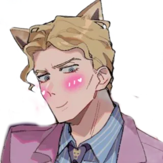 😊 039193ab Kira Yoshikage JoJo's Bizarre Adventure Anime, Kattenoortjes, Kira, Yoshikage, JoJo's Bizarre Adventure, Fanart telegram sticker