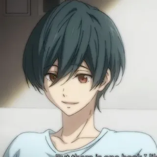 🧃 0e1b30ec But there is one hook I like Anime, Personaje, Dibujo animado, Retrato, Sonrisa, Feliz telegram sticker