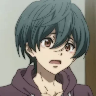 🧃 18f6937d Anime, Personaje, Retrato, Chico, Manga, Triste, Preocupado telegram sticker