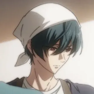 🧃 83ab37d9 Anime, Hombre, Masculino, Personaje, Animación, Cinta para la cabeza, Retrato telegram sticker