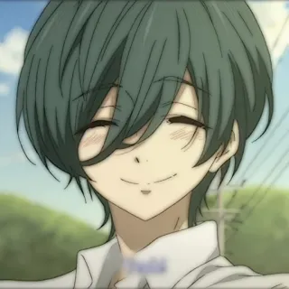 🧃 aa0d9d92 anime, chico, sonrisa, feliz telegram sticker