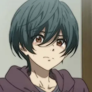 🧃 ab5accef Anime, Chico, Dibujo animado, Retrato telegram sticker