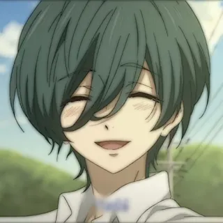 🧃 ae3ca03c Anime, Personaje, Retrato, Sonriendo, Chico telegram sticker