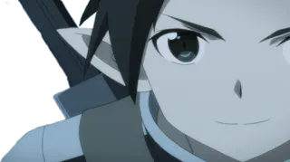 π 2a923ad5 Kirito Sword Art Online anime, kirito, sword art online, character, japanese animation telegram sticker