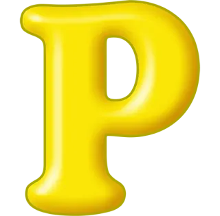 🙂 affcaa01 Alfabet, Letter, Geel, Bubbel, Glanzend telegram sticker