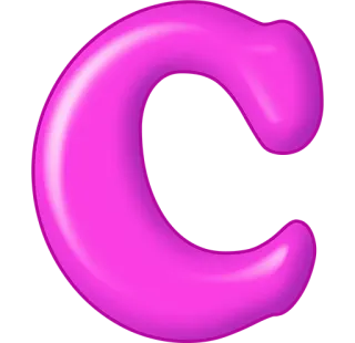 🙂 c733d9bf letter, alfabet, roze, bubbel telegram sticker