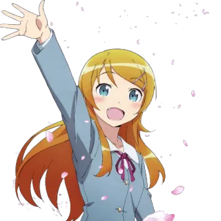 👋 7cfa35b4 アニメ, 女の子, 笑顔, 可愛い, キャラクター, かわいい telegram sticker