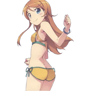 🙂 ba77d0cf アニメの女の子, 水着, ビキニ, 可愛い, 漫画, マンガ telegram sticker