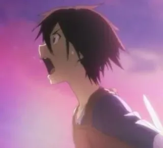 ⚔ 0f6283f0 Anime, Schreeuwen, Boos, Zwaard telegram sticker