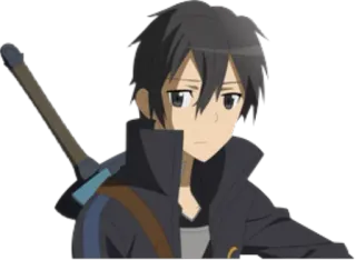 ⚔ a4c611f6 Kirito Sword Art Online Anime, Zwaard, Personage, Kirito, Sword Art Online telegram sticker