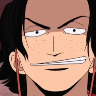 ⛓️ 956592b4 Gol D. Ace One Piece エース, ワンピース, アニメ, 漫画, 火拳, キャラクター telegram sticker