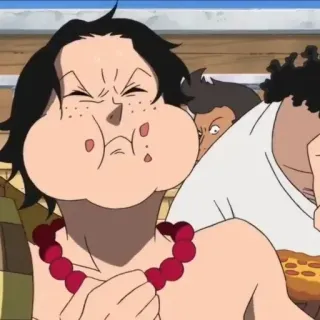 ⛓️ f287255f Ace One Piece アニメ, ワンピース, エース, 食べる, 漫画 telegram sticker