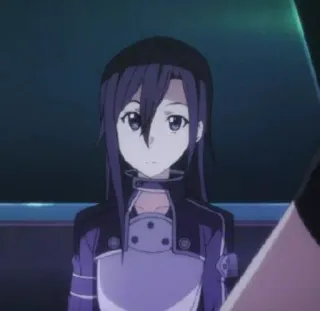 ✨ 0f0d5ba0 Yuuki Konno Sword Art Online Anime, Personage, Sword Art Online, Yuuki Konno, Meisje telegram sticker