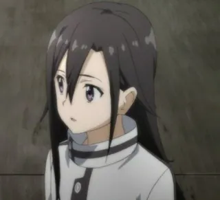 ✨ 22f7f807 anime, meisje, personage, lang haar, schattig telegram sticker