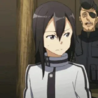 ✨ 2e7b30c4 Anime, Personage, Gezicht, Uitdrukking, zwart haar telegram sticker