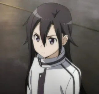 ✨ 49bc757d Yuuki Konno Sword Art Online Anime, Sword Art Online, Yuuki Konno, Personage, Illustratie, Cartoon, Portret telegram sticker