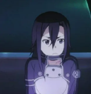 ✨ 92e169a7 Kirigaya Suguha Sword Art Online Anime, Meisje, Karakter, Kirigaya Suguha, Sword Art Online telegram sticker