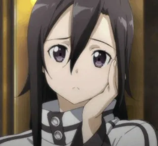 ✨ b30873bd Yuuki Konno Sword Art Online Anime, Vrouwelijk, Personage, Videogame, Sword Art Online, Yuuki Konno telegram sticker