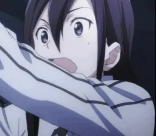 ✨ fceff99d anime, schok, geschrokken, verrast, manga telegram sticker