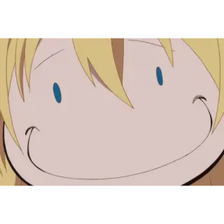 🙂 2fc8423b Anime, Kreskówka, Śmieszne, Twarz, Uśmiech, Głupi telegram sticker