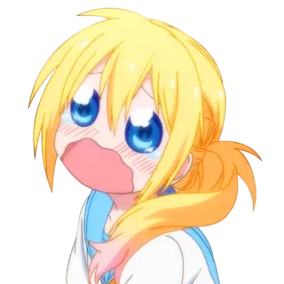 😭 86606b54 anime, płacz, smutny, emocjonalny, kreskówka, manga, dziewczyna telegram sticker