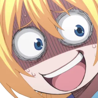 😱 db35e483 Anime, Kreskówka, Twarz, Oczy, Wyraz twarzy, Uśmiech telegram sticker