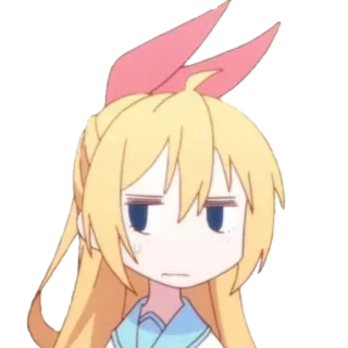 😒 e8cb0d93 Dziewczyna anime, Kreskówka, Naklejka, Sarkastyczny, Wyraz, Postać, Słodki telegram sticker