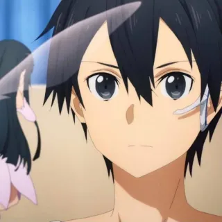 ♟ afa665e9 Kirito Sword Art Online Anime, Kirito, Sword Art Online, SAO, Karakter telegram sticker