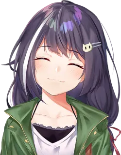 😊 3546a398 Anime, Ragazza, Personaggio, Carino, Sorridendo, Kawaii telegram sticker