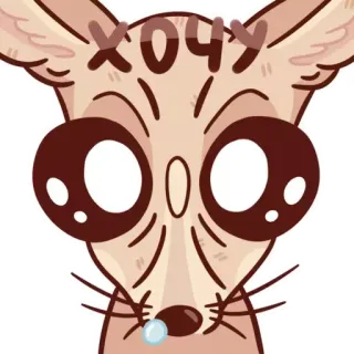 🥺 e8954def ХОЧУ animal, cute, expression, want, cartoon, eyes, sticker telegram sticker