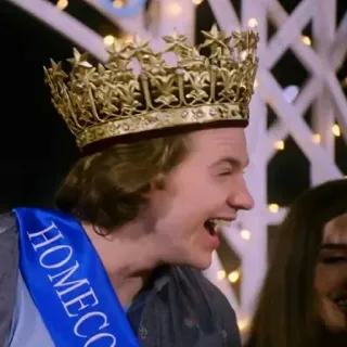 💞 4a1b76e4 HOMECOMING Ritorno a casa, Corona, Uomo, Celebrazione, Felice whatsapp sticker