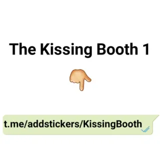 ℹ️ f82ca560 The Kissing Booth The Kissing Booth 1 film, teen, romance, netflix, bacio whatsapp sticker