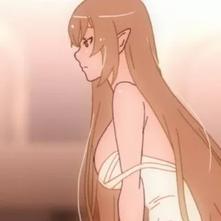 🤍 094264f9 Anime, Elf, Kobieta, Postać, Fantasy telegram sticker