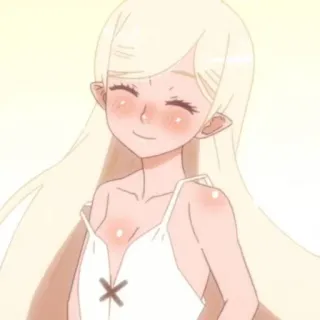 🤍 b831ee47 anime, kreskówka, dziewczyna, postać, uśmiechnięta, słodka telegram sticker