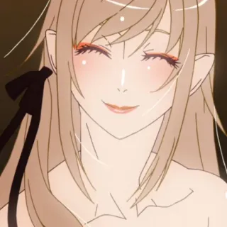 🤍 f03be622 Anime, Dziewczyna, Uśmiech, Postać, Portret telegram sticker