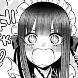 🤩 32f5c3b7 どき Anime, Mangá, Empregada, Surpreso, Chocado, Japonês, Desenho animado, Expressão telegram sticker