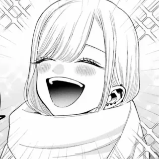 😄 3d38eea3 Marin Kitagawa My Dress-Up Darling Anime, Mangá, Fofo, Sorrindo, Menina, Feliz telegram sticker