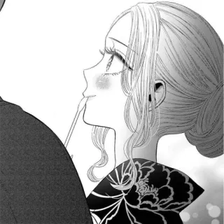 🥰 5800e196 Mangá, Anime, Mulher, Retrato, Vestido, Arte telegram sticker