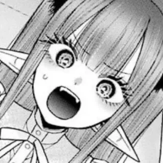 😡 872e2352 Anime, Mangá, Desenho animado, Fofo, Garota, Personagem, Expressão telegram sticker