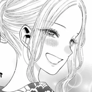 😁 98b48150 Anime, Mangá, Mulher, Sorriso, Feliz, Menina telegram sticker