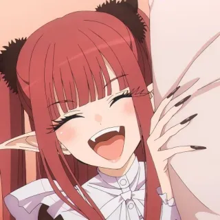 😄 bcbbd2a3 Marin Kitagawa My Dress-Up Darling Anime, Marin Kitagawa, My Dress-Up Darling, Vampir, Cosplay, imut, gadis whatsapp sticker